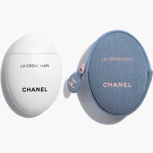 CHANEL La Crème Main with Denim Blue Pouch